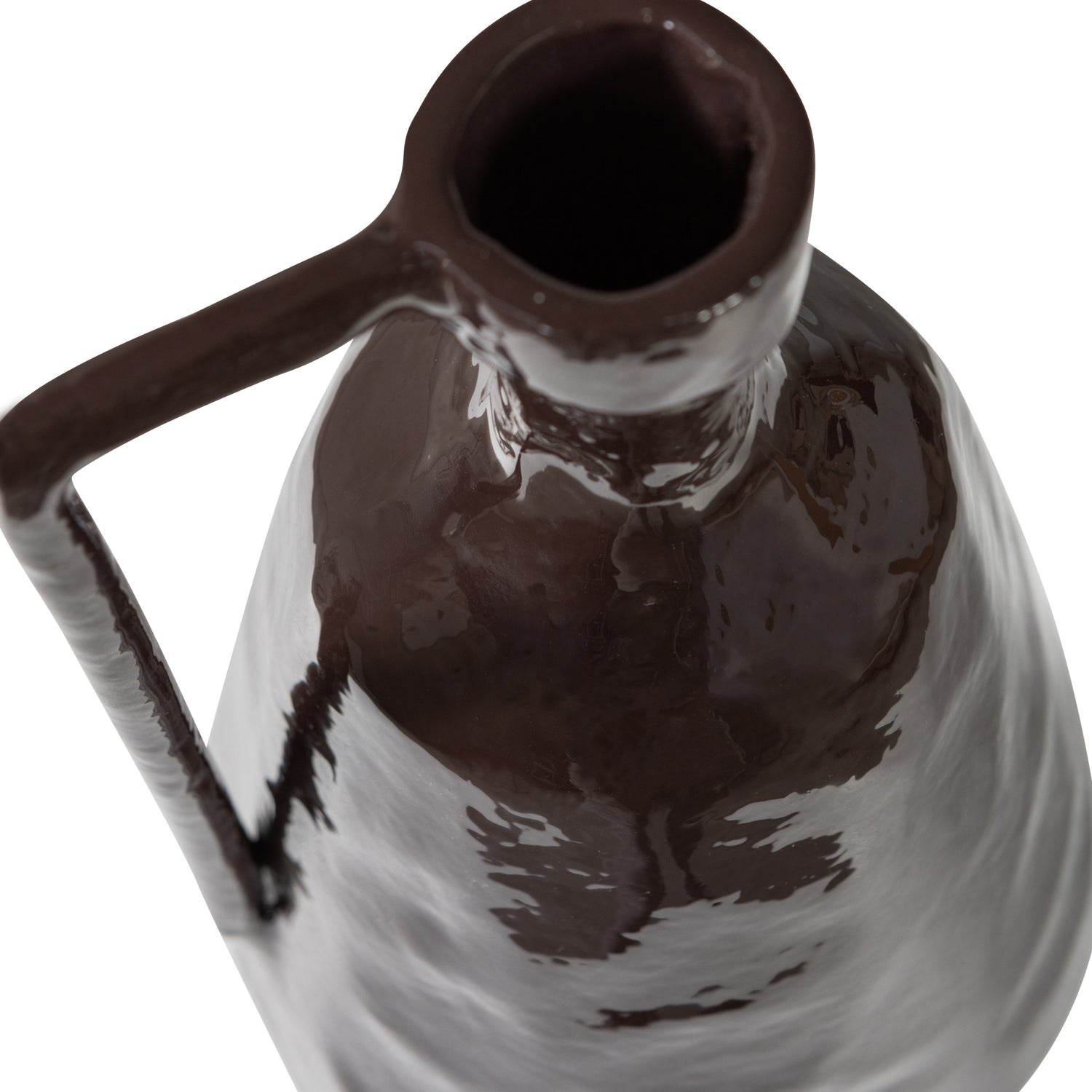 Vaso in alluminio marrone Indre 18x36 cm