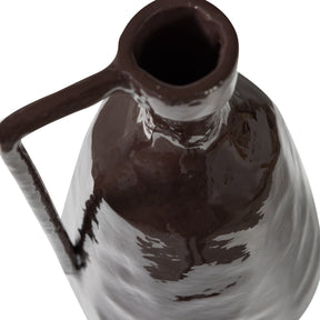 Vaso in alluminio marrone Indre 18x36 cm