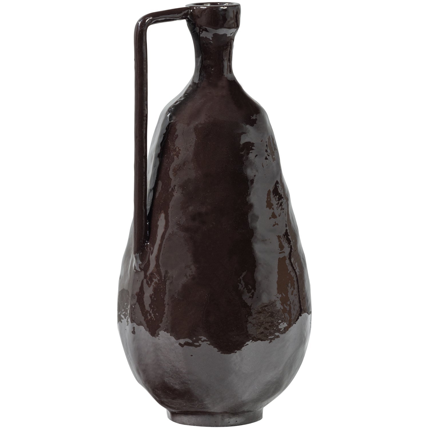 Vaso in alluminio marrone Indre 18x36 cm