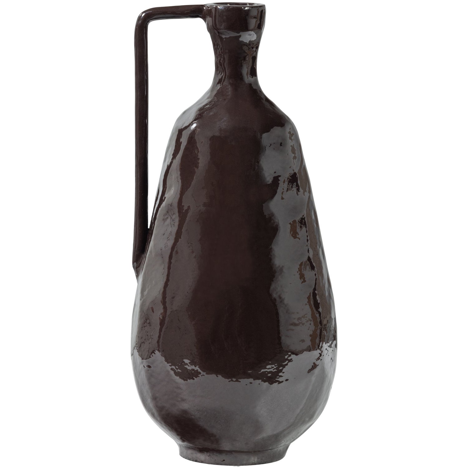 Vaso in alluminio marrone Indre 18x36 cm