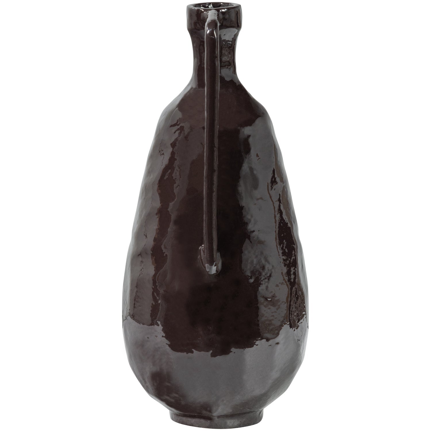 Vaso in alluminio marrone Indre 18x36 cm