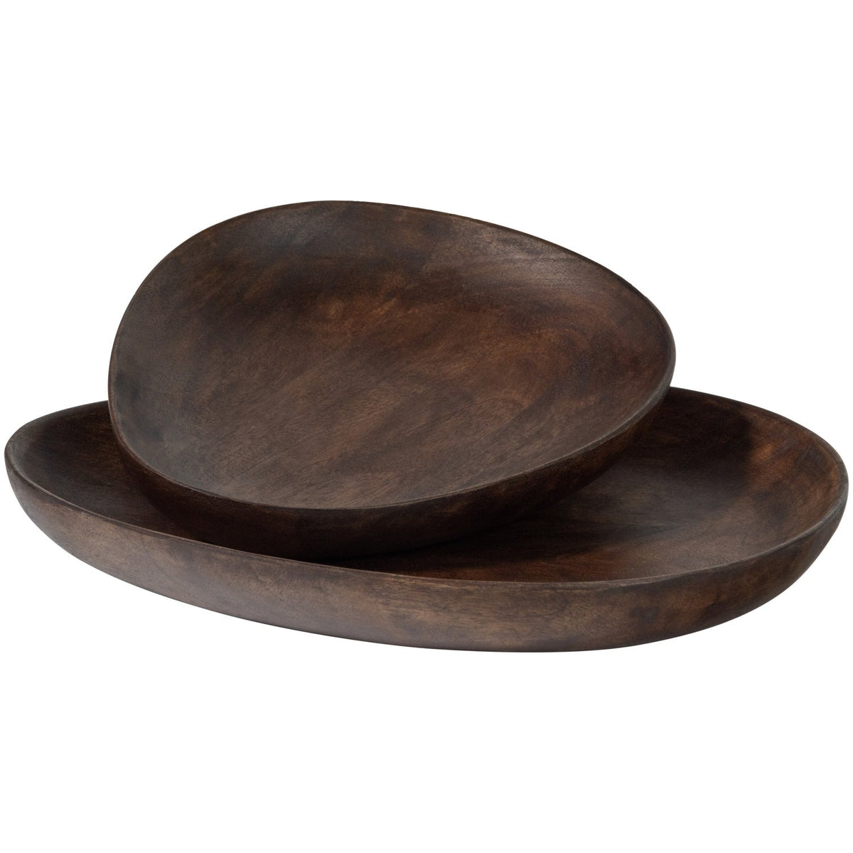Set di 2 vassoi in legno di mango marrone Sevran
