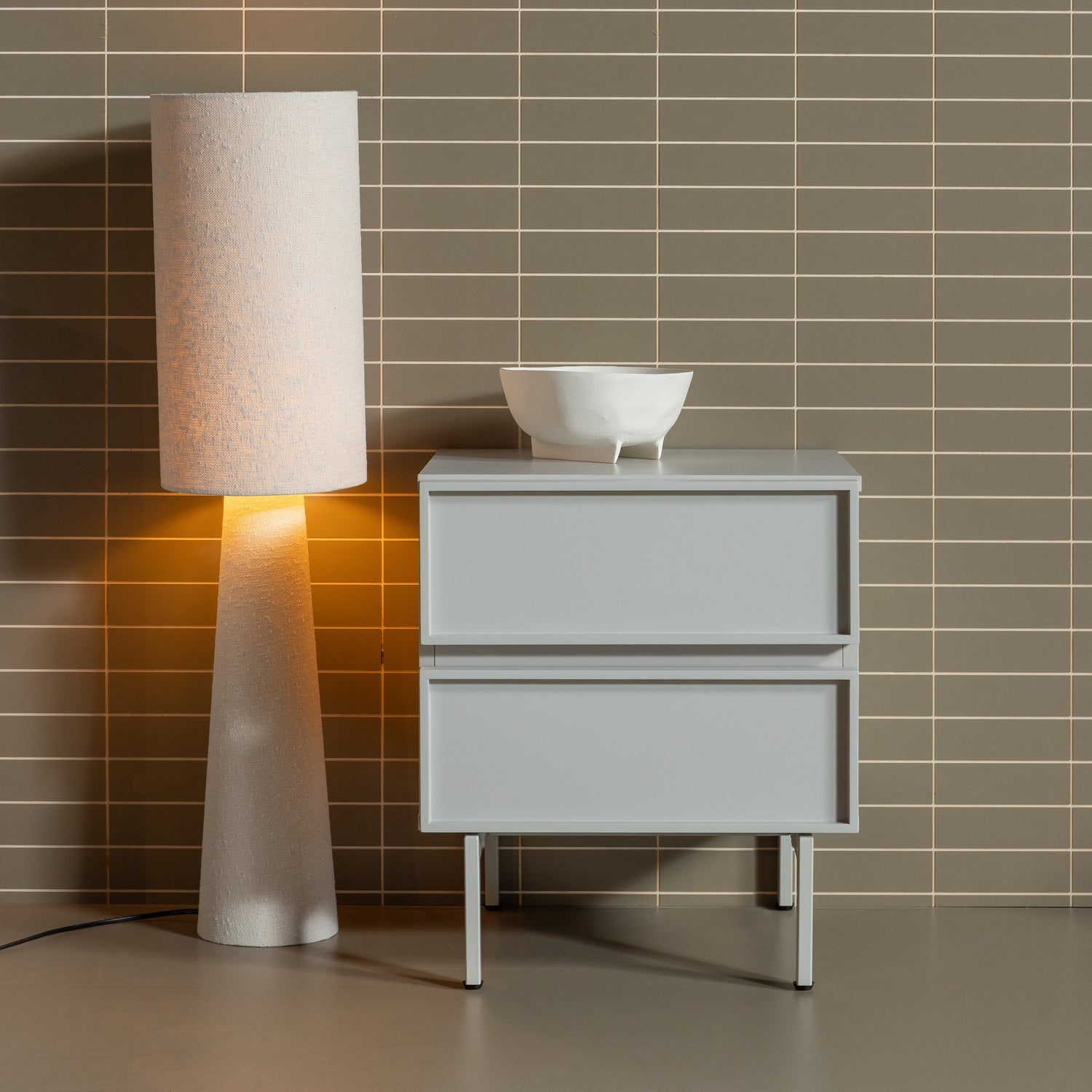 Comodino 2 cassetti Tivo 45x51 cm