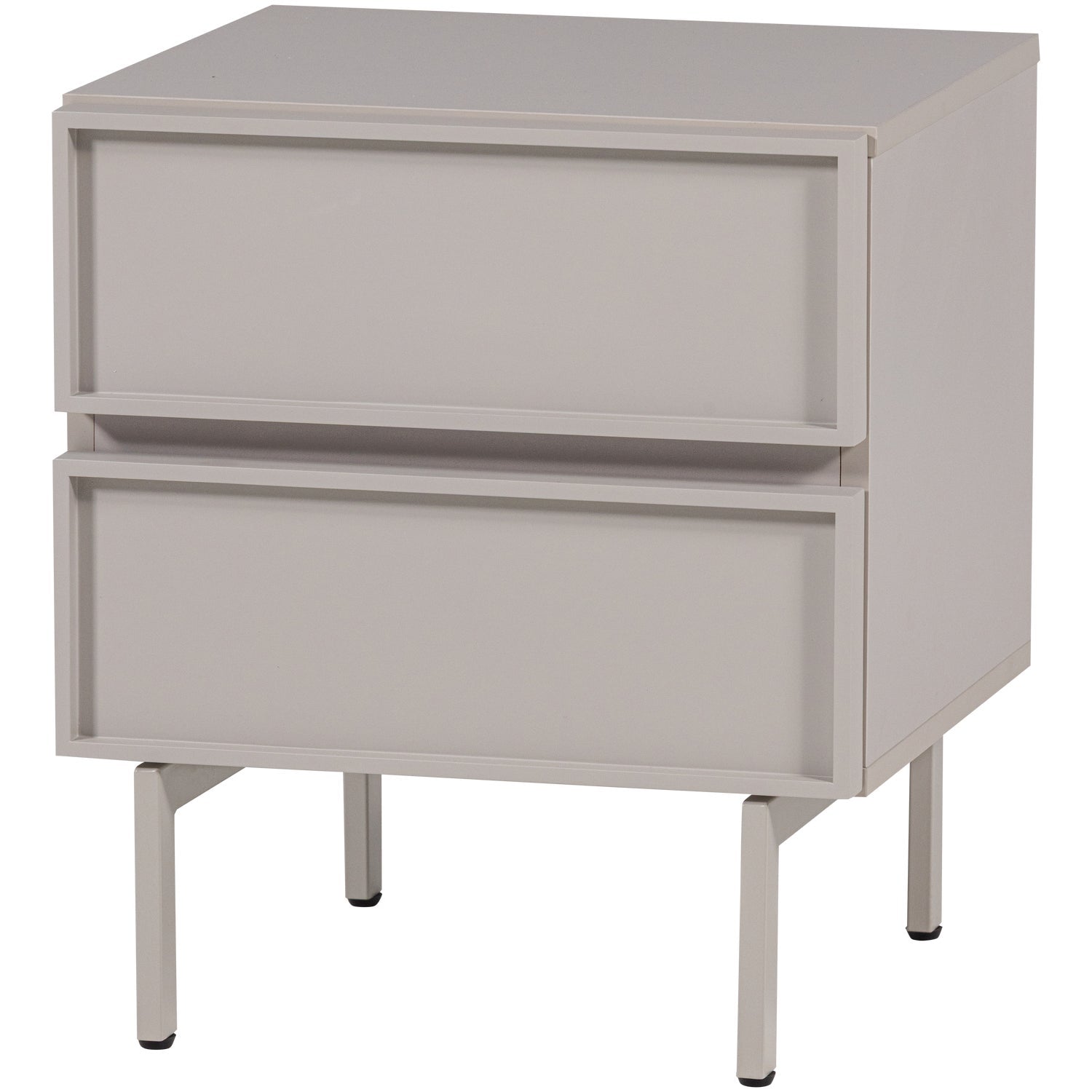 Comodino 2 cassetti Tivo 45x51 cm
