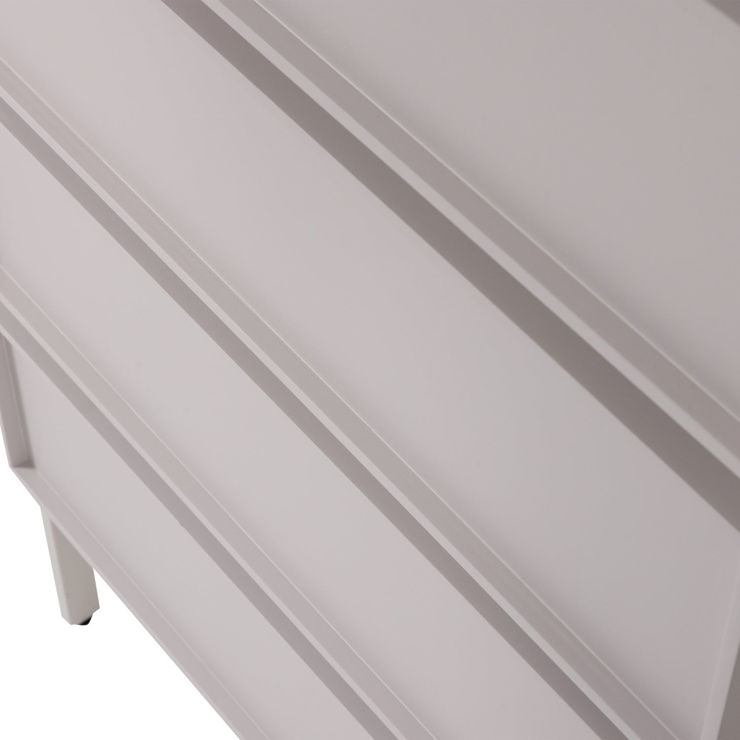 Cassettiera 4 cassetti grigio perla Tivo 102x70 cm