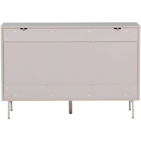 Cassettiera 6 cassetti grigio perla Tivo 120x80 cm