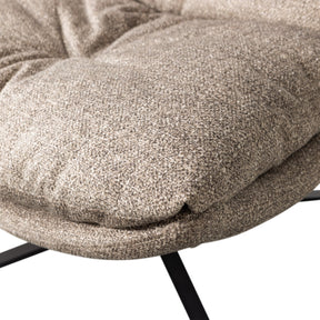 Poltrona girevole in poliestere Arve 82x86 cm