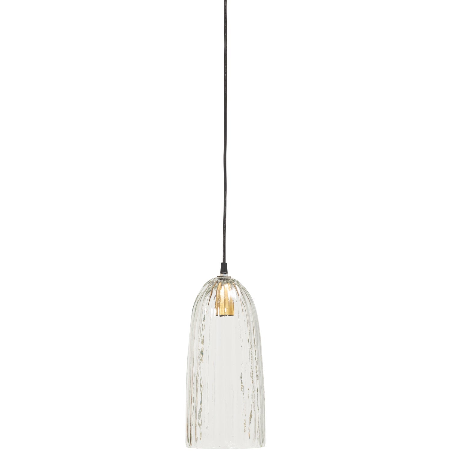Lampada a sospensione in vetro Ablis 30x14 cm