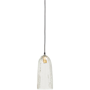 Lampada a sospensione in vetro Ablis 30x14 cm