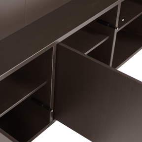 Mobile TV 3 ante in legno di pino Meggy 160x215 cm - modulo componibile