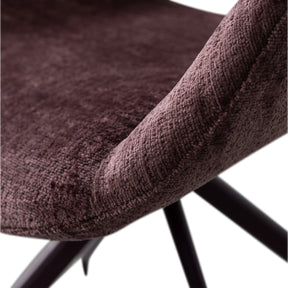 Set di 2 sedie da pranzo girevoli in velluto Eliva 58x58 cm