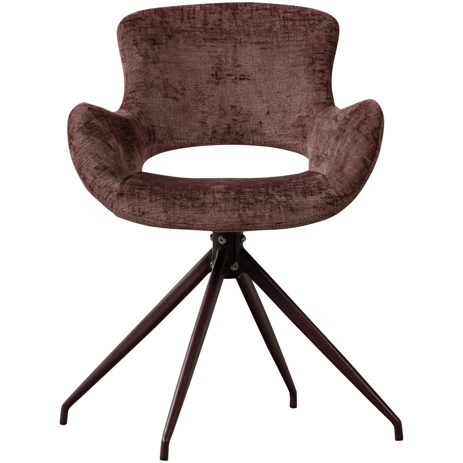 Set di 2 sedie da pranzo girevoli in velluto Eliva 58x58 cm