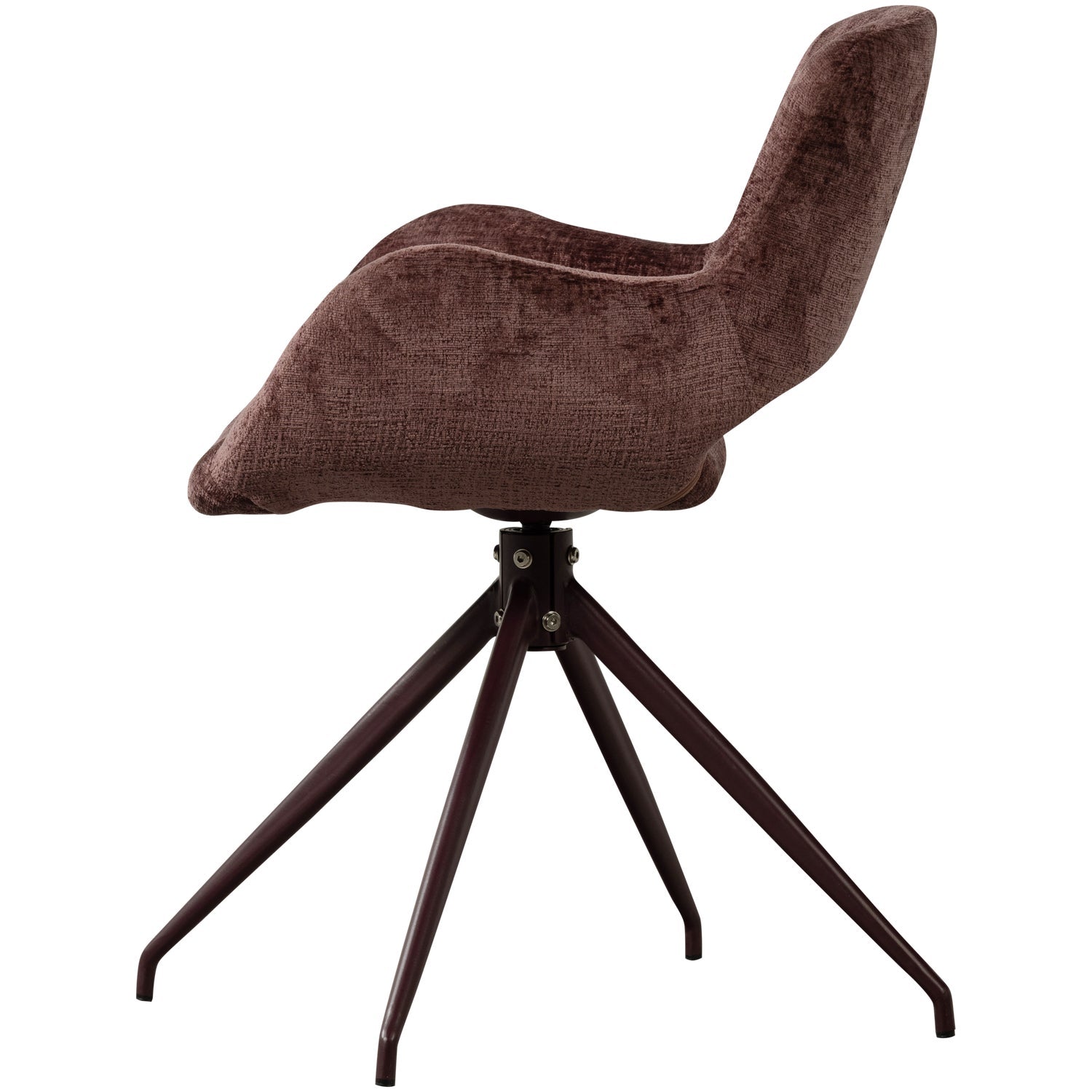 Set di 2 sedie da pranzo girevoli in velluto Eliva 58x58 cm