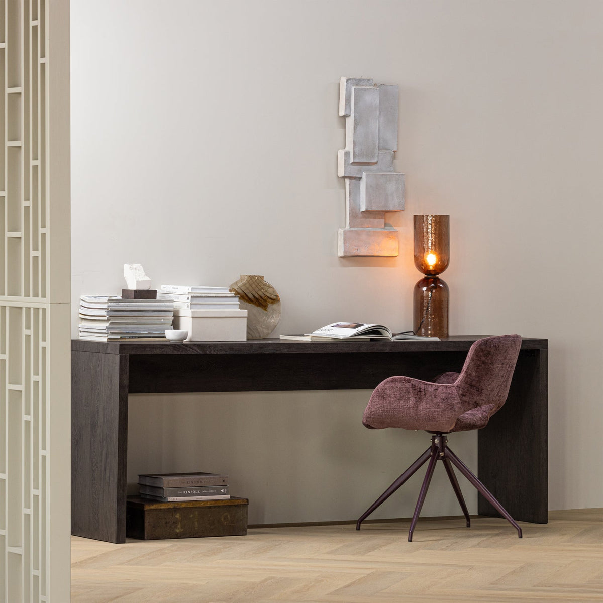 Tavolo consolle marrone scuro Maan 200x76 cm