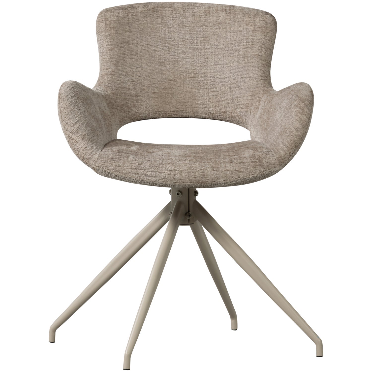 Set di 2 sedie da pranzo girevoli in velluto Eliva 58x58 cm