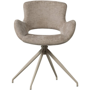 Set di 2 sedie da pranzo girevoli in velluto Eliva 58x58 cm
