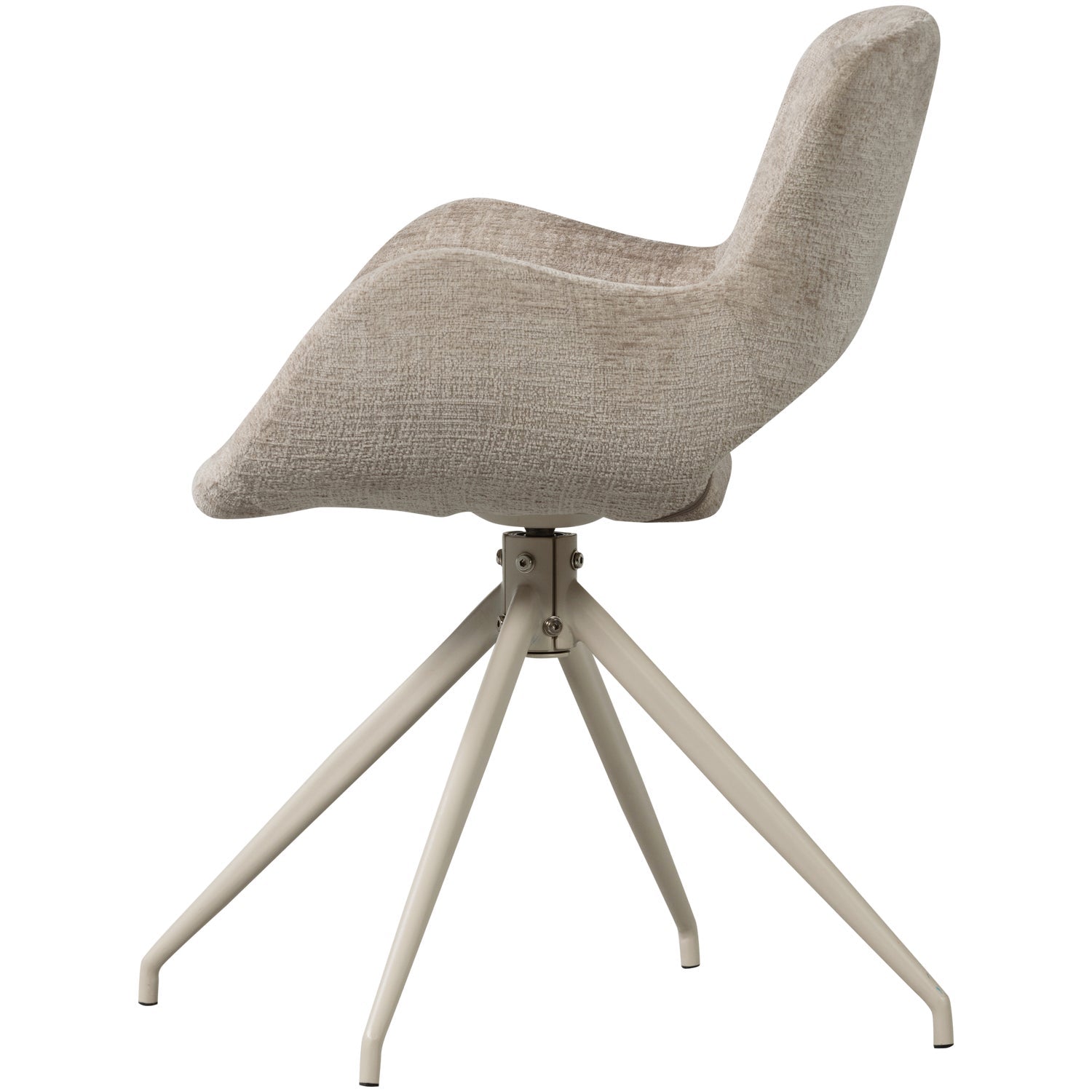 Set di 2 sedie da pranzo girevoli in velluto Eliva 58x58 cm