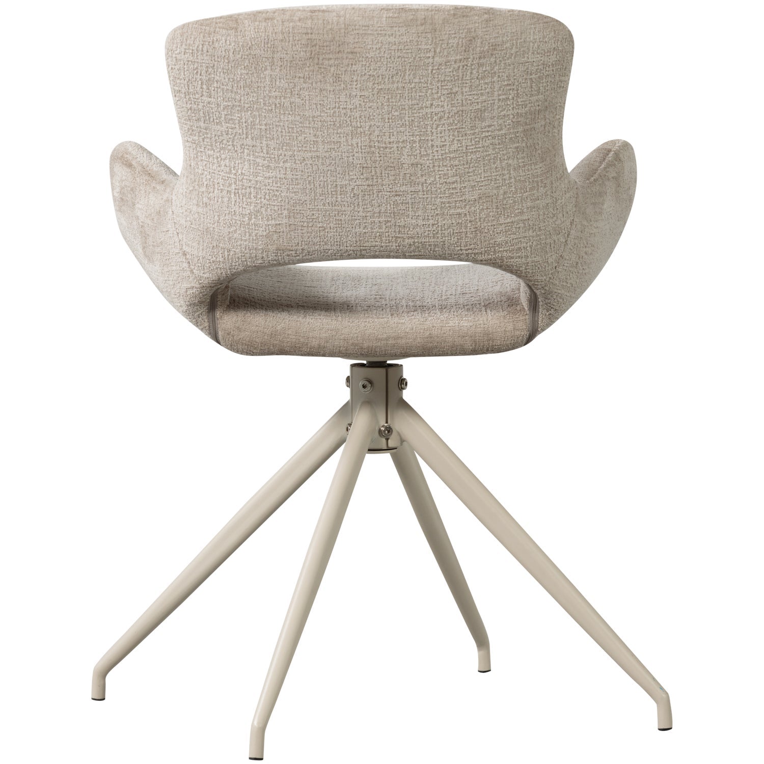 Set di 2 sedie da pranzo girevoli in velluto Eliva 58x58 cm