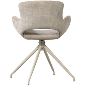 Set di 2 sedie da pranzo girevoli in velluto Eliva 58x58 cm