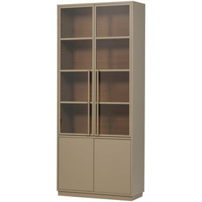 Vetrina 2 ante in legno di pino Reby 101x236 cm