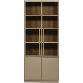Vetrina 2 ante in legno di pino Reby 101x236 cm