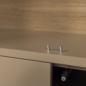 Vetrina 2 ante in legno di pino Reby 101x236 cm