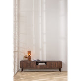 Mobile TV 4 ante 1 cassetto in legno di mango Liya 200x50 cm