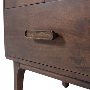 Cassettiera 3 cassetti in legno di mango Liya 90x90 cm