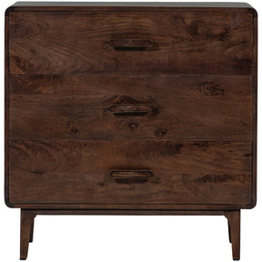 Cassettiera 3 cassetti in legno di mango Liya 90x90 cm