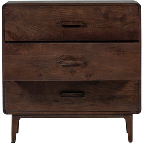 Cassettiera 3 cassetti in legno di mango Liya 90x90 cm