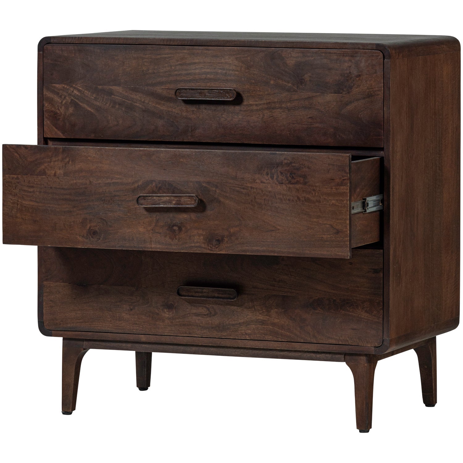 Cassettiera 3 cassetti in legno di mango Liya 90x90 cm