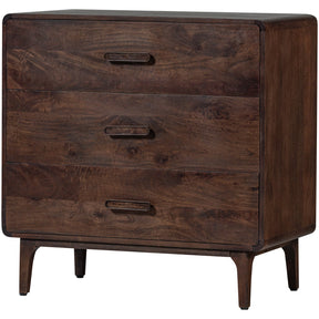 Cassettiera 3 cassetti in legno di mango Liya 90x90 cm
