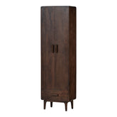 Credenza alta 2 ante 1 cassetto in legno di mango Liya 200x60 cm