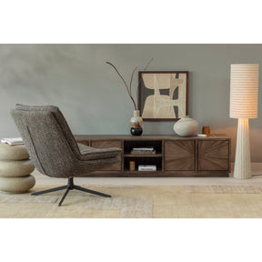 Lampada da terra in tessuto bouclé beige Loft 130x30 cm