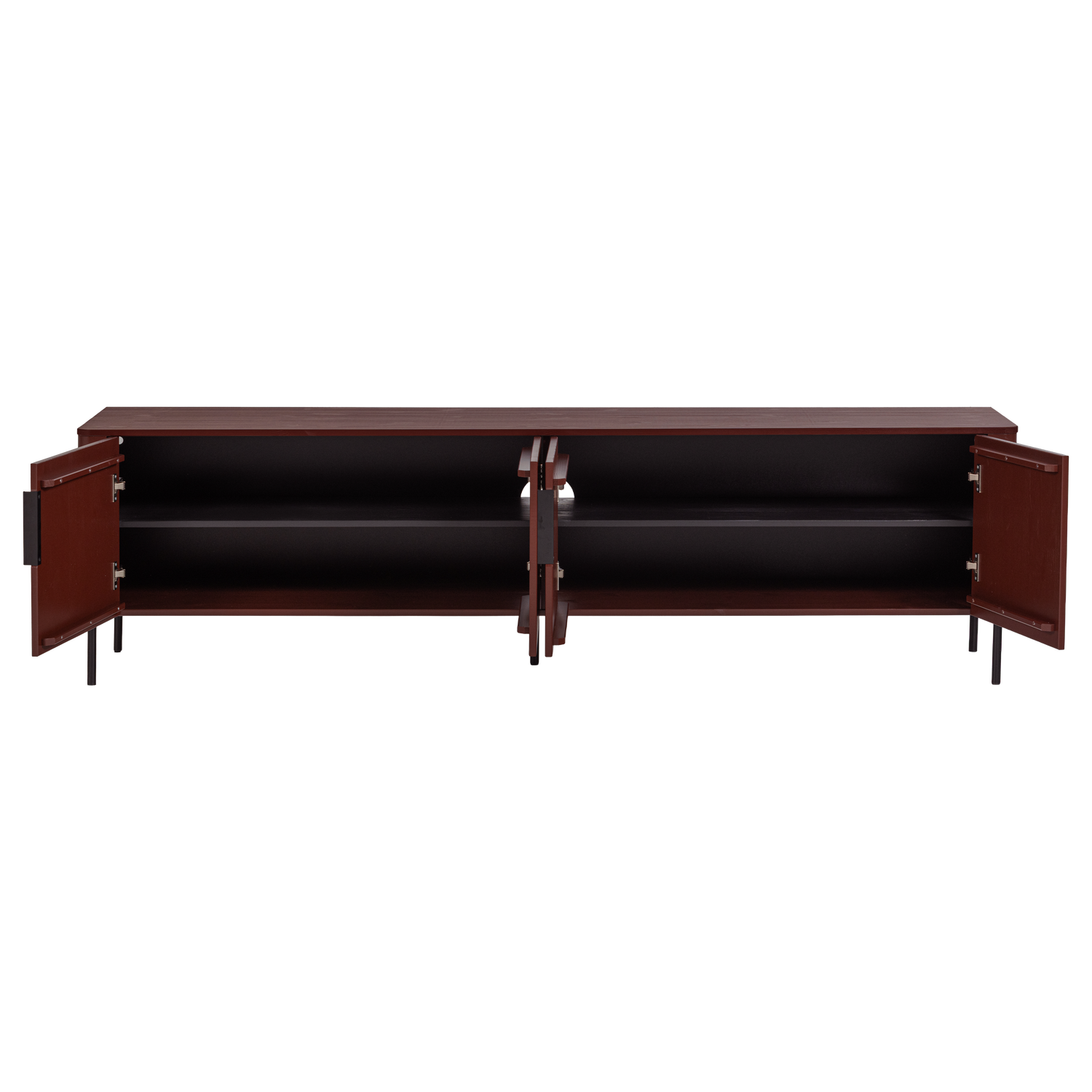 Mobile TV 4 ante in legno di pino Gunnar 200x56 cm
