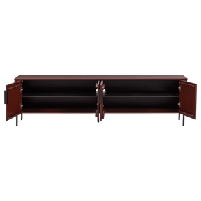 Mobile TV 4 ante in legno di pino Gunnar 200x56 cm