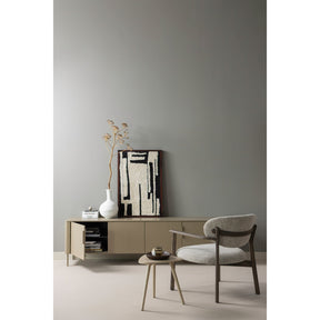Poltrona in tessuto con braccioli Udar 68x76 cm