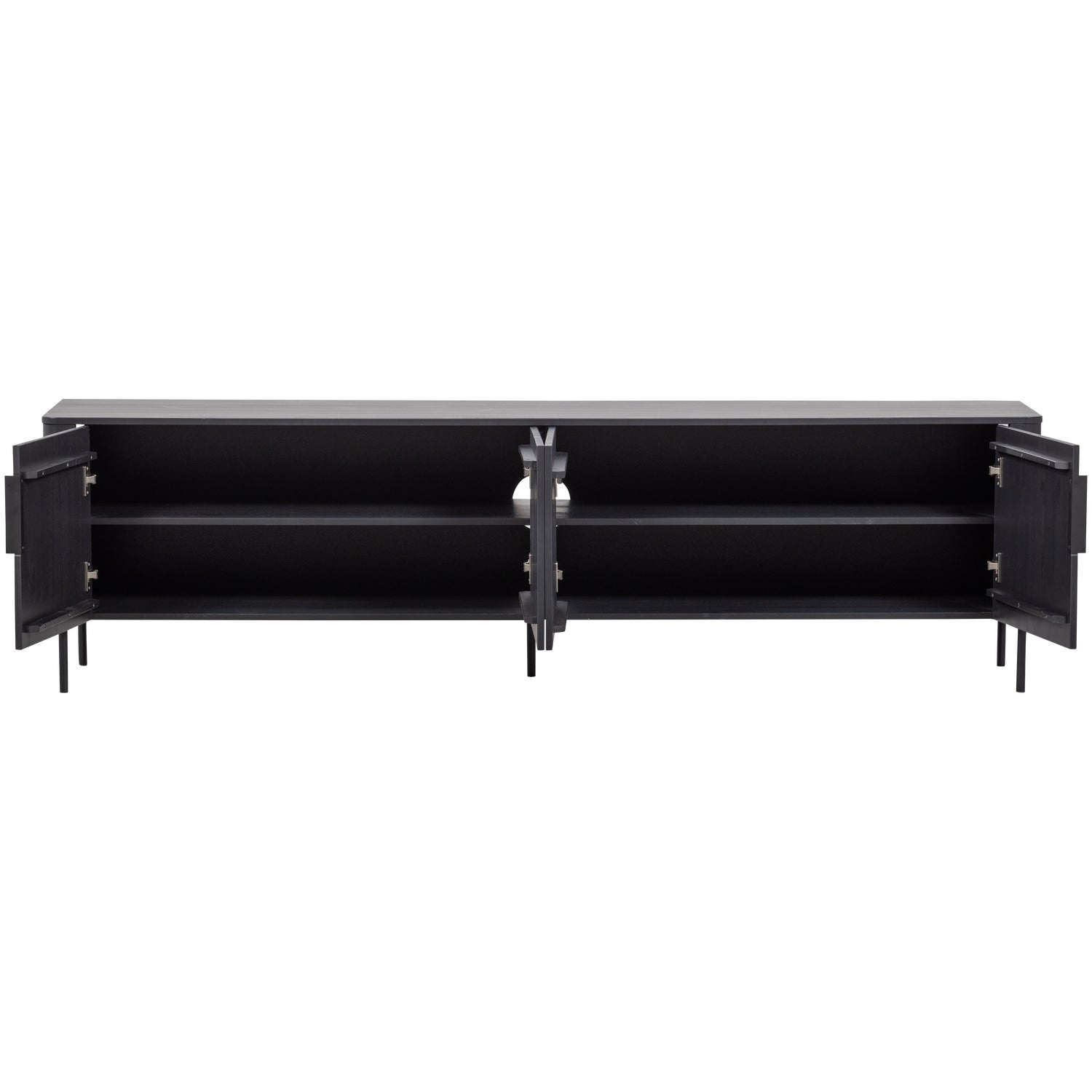 Mobile TV 4 ante in legno di pino Gunnar 200x56 cm