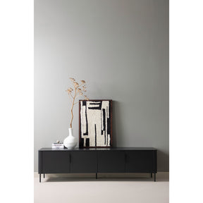 Mobile TV 4 ante in legno di pino Gunnar 200x56 cm