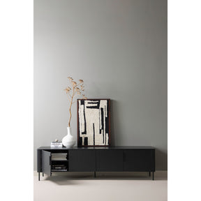 Mobile TV 4 ante in legno di pino Gunnar 200x56 cm