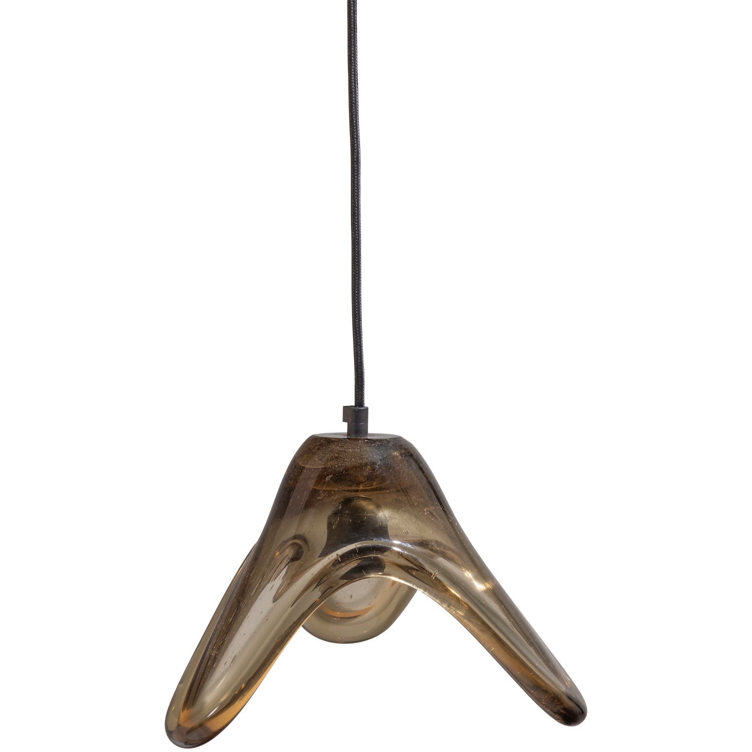 Lampada a sospensione in vetro Elle 25x17 cm