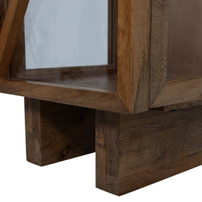 Credenza 1 anta in legno di mango Kella 137x40 cm