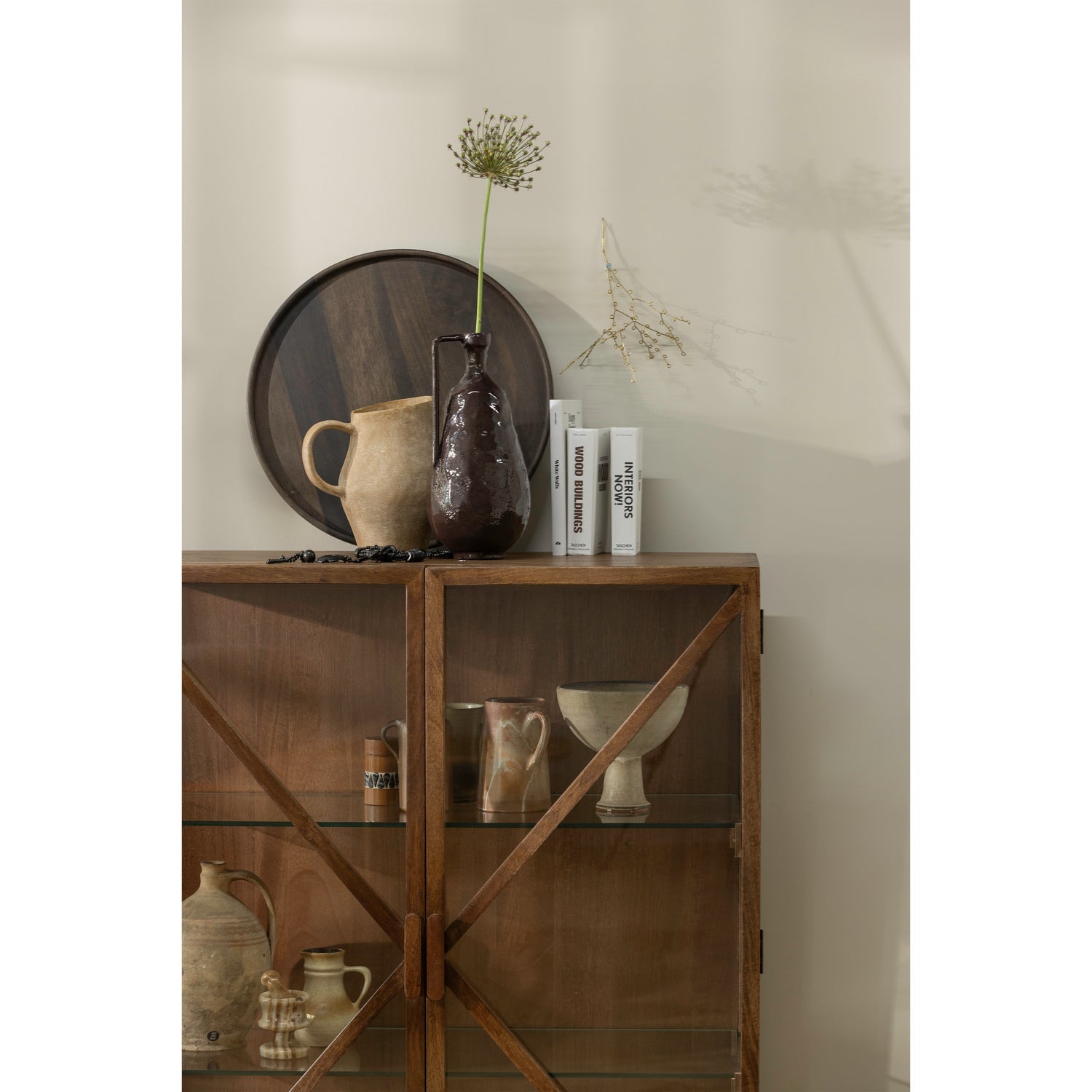 Credenza 2 ante in legno di mango Kella 100x132 cm