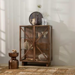 Vaso in alluminio marrone Indre 18x36 cm