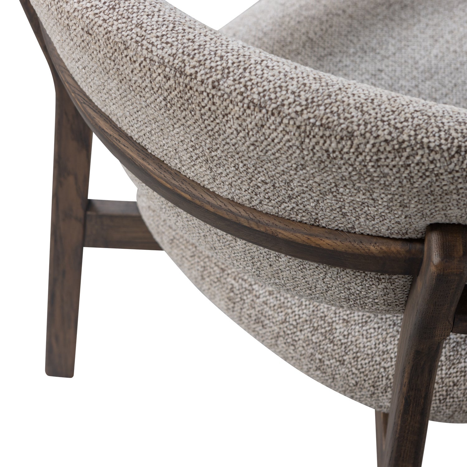 Poltrona in tessuto con braccioli Udar 68x76 cm