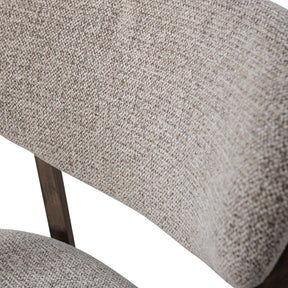 Poltrona in tessuto con braccioli Udar 68x76 cm