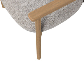 Poltrona in tessuto con braccioli Udar 68x76 cm