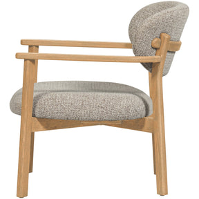 Poltrona in tessuto con braccioli Udar 68x76 cm