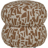 Pouf in tessuto intrecciato Anic 43x40 cm
