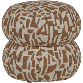 Pouf in tessuto intrecciato Anic 43x40 cm